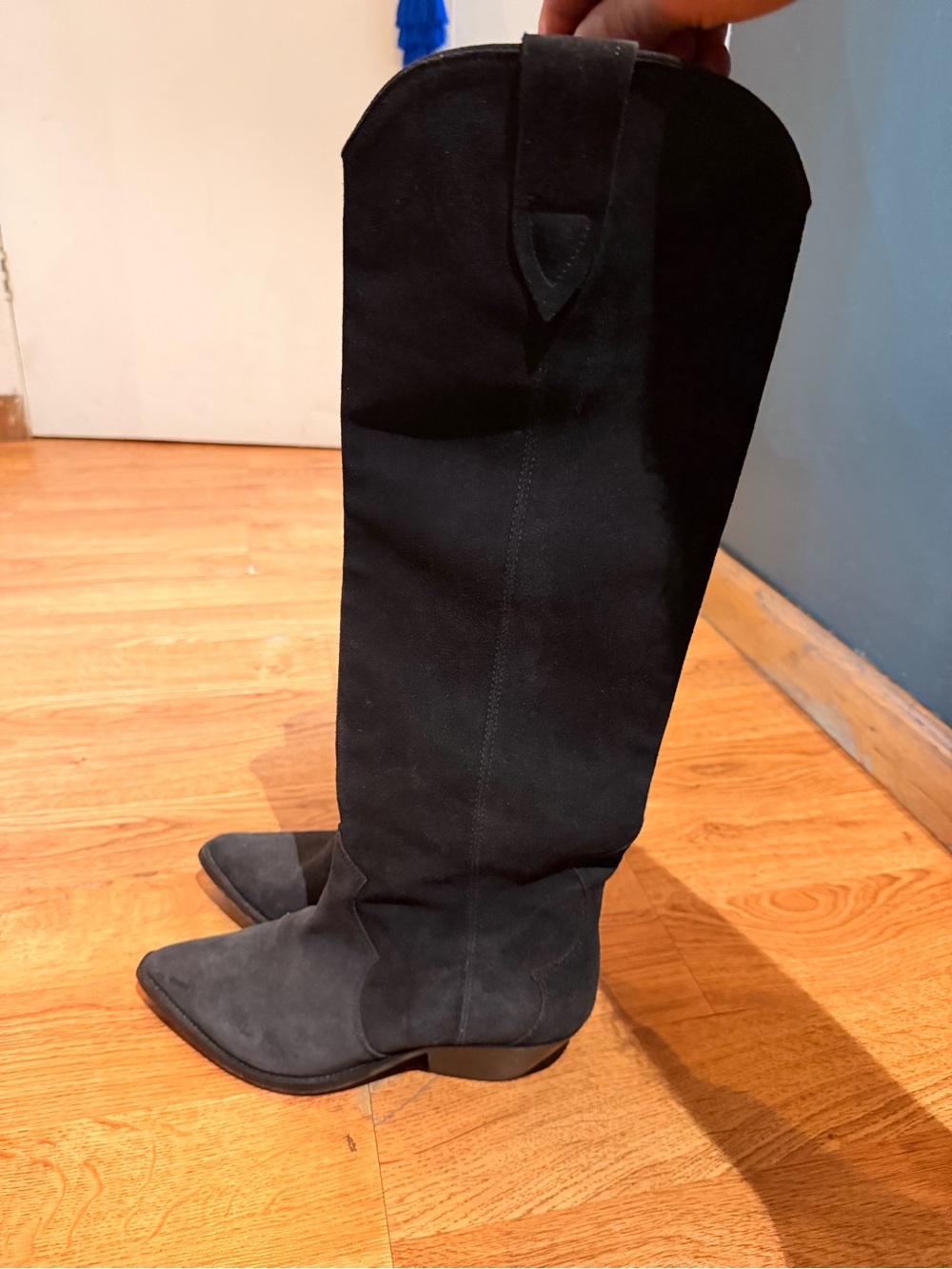 Isabel Marant Denvee Pointed Toe Knee Length Boots - Picture 3 of 8